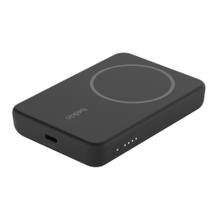 Повербанк (Зовнішній акумулятор) з бездротовою зарядкою Belkin Magnetic Wireless Power Bank 5000мАг + Stand Black (BPD004btBK)