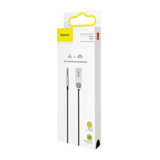 Bluetooth Адаптер Baseus - 5.0 USB - AUX jack 3.5mm з мікрофоном (CABA01-01)