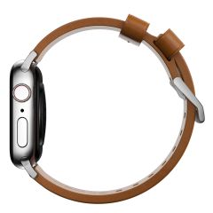 Кожаный ремешок Nomad Modern Band Tan Leather / Silver Hardware (NM01805885) для Apple Watch 49мм | 45мм | 44мм