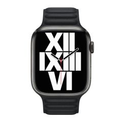 Оригінальний ремінець Apple Leather Link Size S | M Midnight для Apple Watch 45mm | 44mm | 42mm (ML813)
