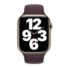 Оригінальний силіконовий ремінець Apple Sport Band Dark Cherry для Apple Watch 45mm | 44mm | 42mm (MKV13)
