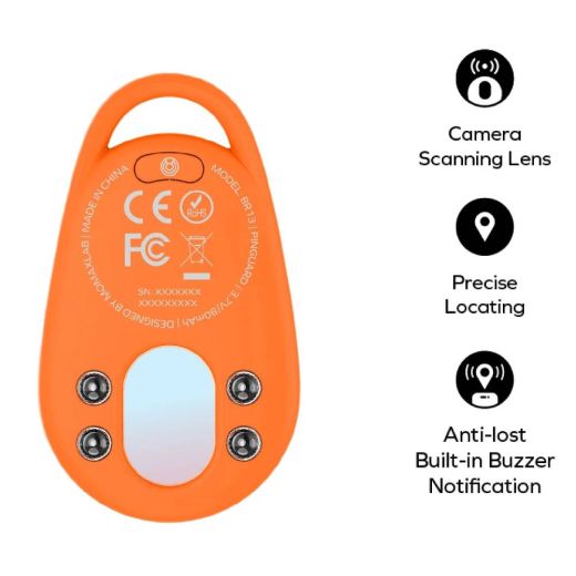 Трекер Momax Pinguard Find My Locator Tracker with Anti-Spy Camera Detector Orange