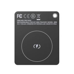 Трекер-карта Momax PinCard Pro Mini Rechargeable Find My Tracker Black