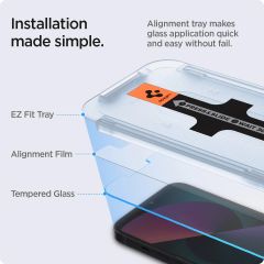 Защитное стекло Spigen Screen Protector EZ FIT GLAS.tR (2 шт.) для iPhone 16e | iPhone 14 (AGL03385)