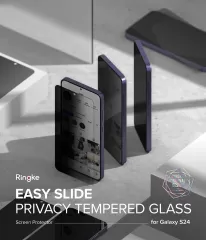 Захисне скло антишпигун Ringke Screen Protector | Easy Slide Privacy Tempered Glass для Samsung S24 Plus
