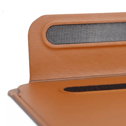 Чохол-папка WIWU Velcro Skin Pro III Leather Navy Blue для MacBook 16" M1 | M2 | M3 | M4 (2021 | 2022 | 2023 | 2024)